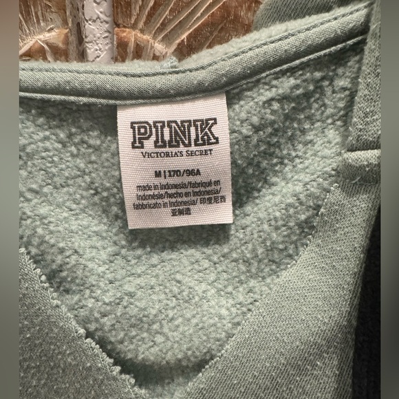 PINK by Victoria’s Secret Green Sweatshirt Hoodie- size M - Picture 6 of 7